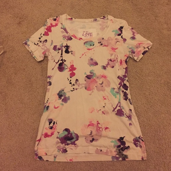 Watercolor Flower Design Tee