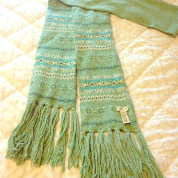 Green Fair Isle Scarf