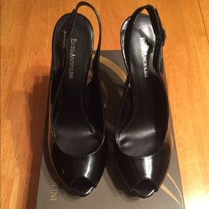 Enzo Angiolini Eastarlite Black Patent Pump