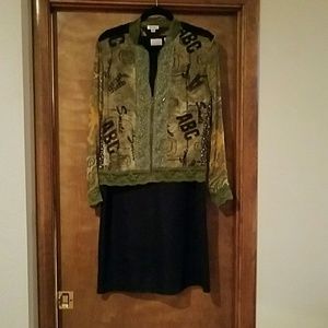 Black dress with jacket