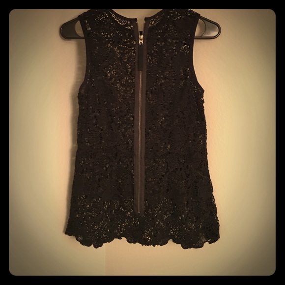 Black lace blouse