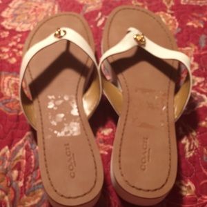 Coach flip flops