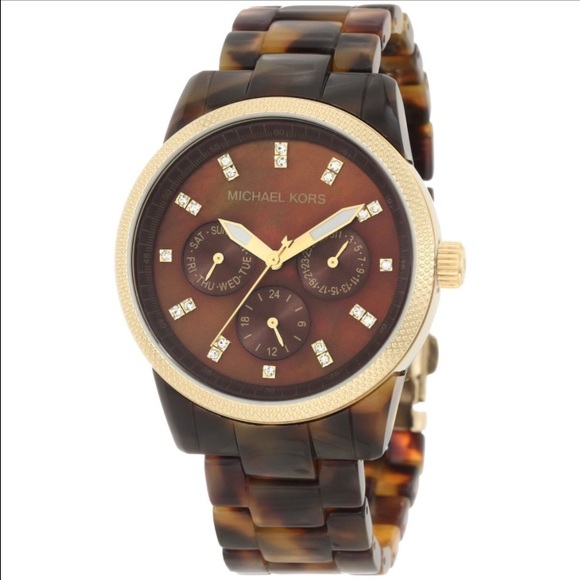 Michael Kors Jet Set watch in Tortoise