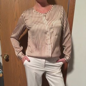 White and Gold Blouse