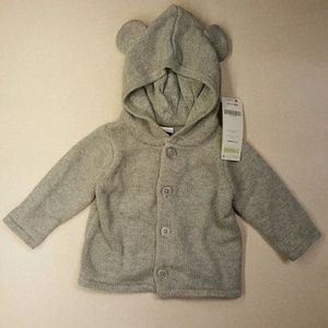 Bear Hoodie Cardigan