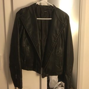 Faux leather jacket