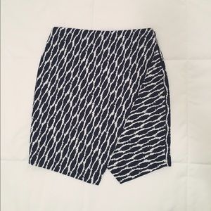 Loft Wrap Front Mini Skirt