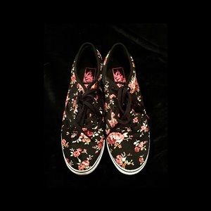 Floral print vans