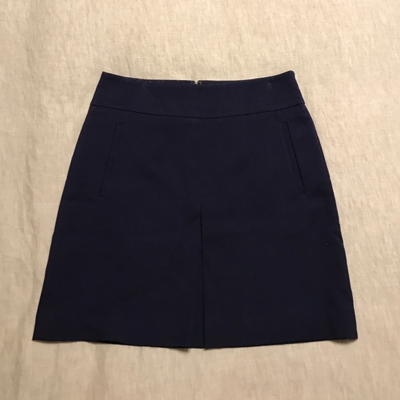LOFT fall/winter navy blue mini skirt