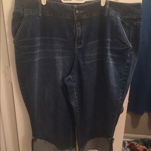 Lane Bryant, Plus Size 22, Capri Jeans