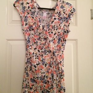 Paint splatter blouse