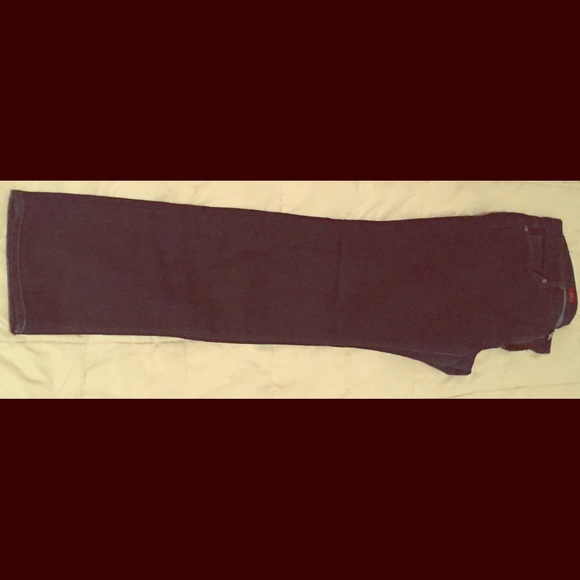 Express Mia Super Skinny Dark Blue Jeans
