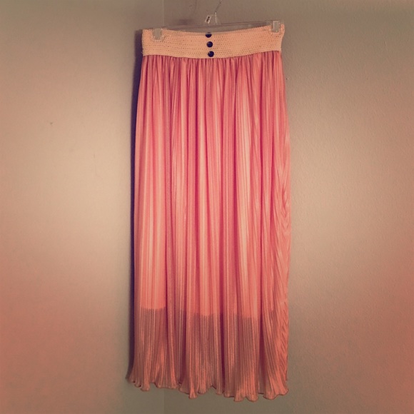 Peachy boho skirt