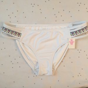 VS PINK White Tribal Bottoms