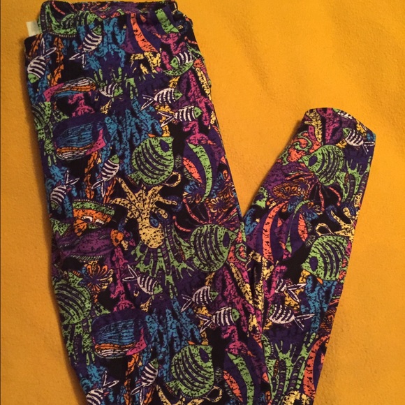 TC LulaRoe leggings Sea life