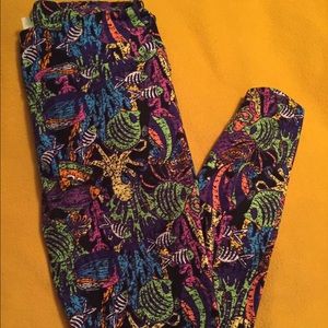 TC LulaRoe leggings Sea life