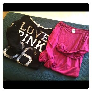 Two Victoria Secret PINK tops