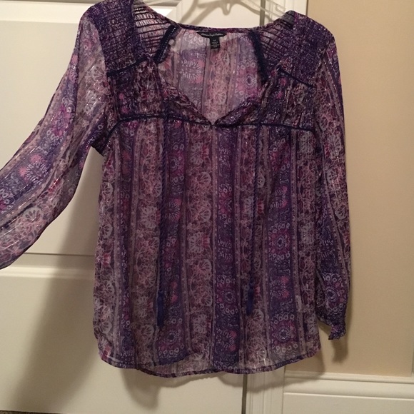 Peasant blouse, worn once