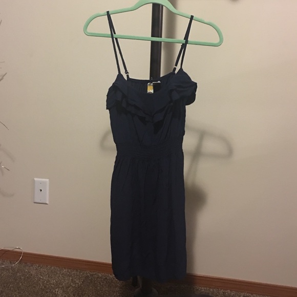 Adorable blue beach, spaghetti strap dress.