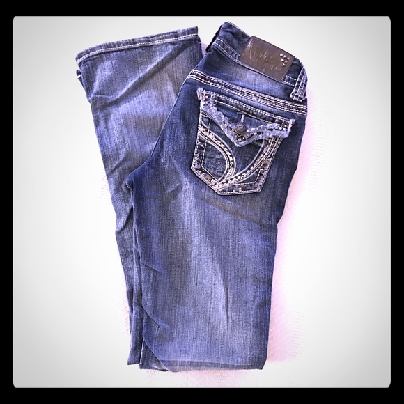 Embroidered bootcut jeans