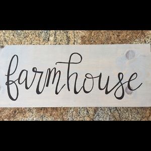 farmhouse wood sign