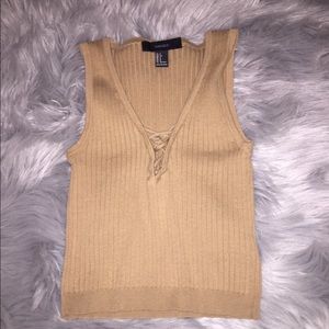 Forever 21 croptop with cross design