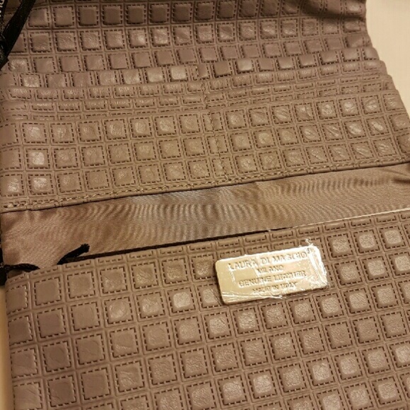 🛇SOLD🛇Laura Di Maggio grey leather clutch wallet - Picture 3 of 4