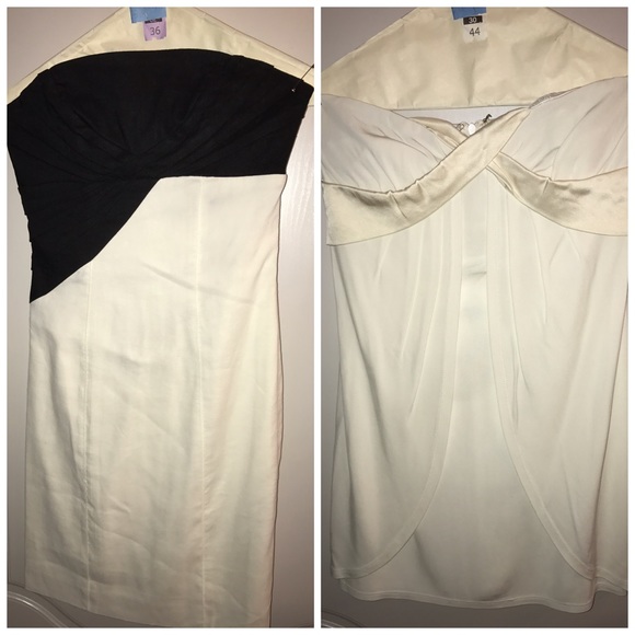 Bebe Lot Of 2 white Strapless mini dresses Sz 0/XS