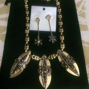 Ann Taylor necklace with matching earrings