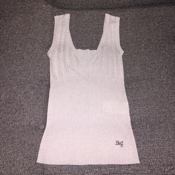 Dolce & Gabbana sparkly tank top (v-neck front)