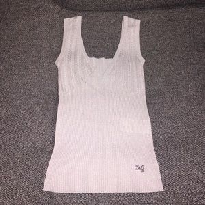 Dolce & Gabbana sparkly tank top (v-neck front)