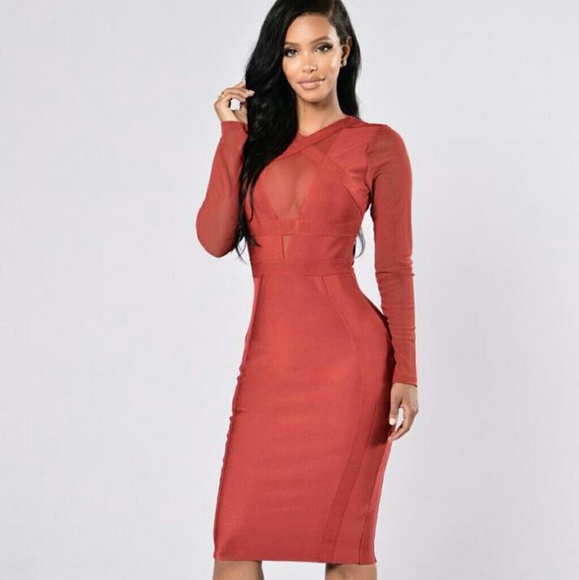 Fashion Nova Sexy Fashion Bandage Cocktail Dress