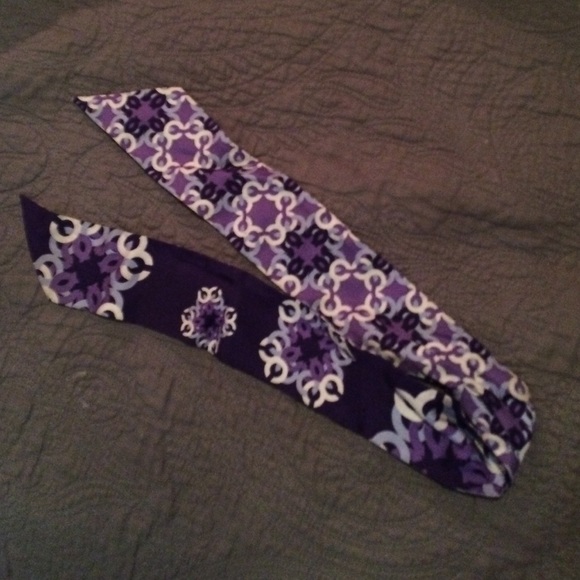 Coach purple purse scarf