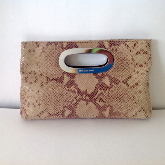 Michael Kors Snakeskin Clutch