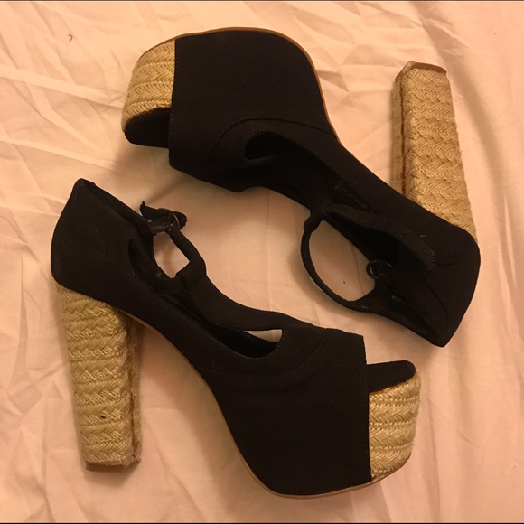 Black Foxy Espadrilles