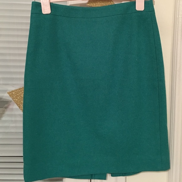 JCrew green pencil skirt
