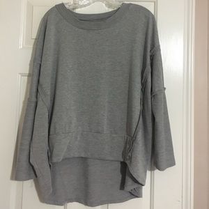 High Low Gray Sweater