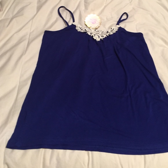 Indigo blue tank top