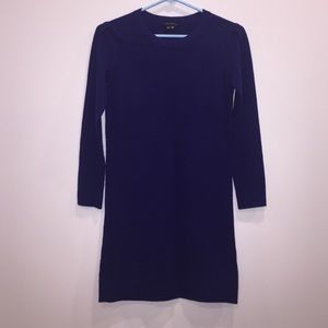 Cashmere Theory sweater dress in deep purple