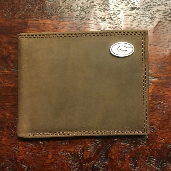 No-fold leather Georgia wallet