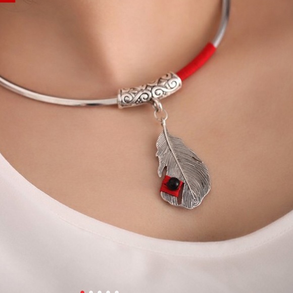 Tibetan silver choker necklace - Picture 2 of 4