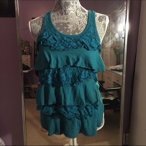 Color Story Blouse Tank Size L