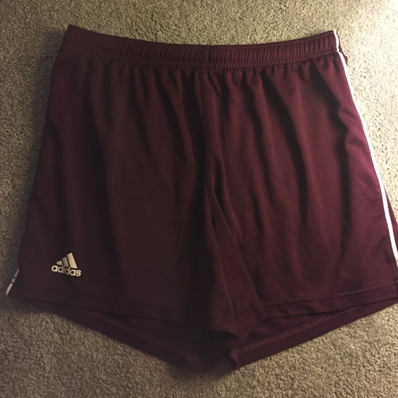Men's Adidas Maroon Athletic Shorts