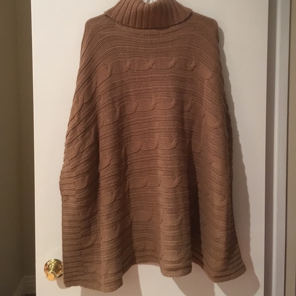 Gap Camel Colored Poncho - image 3