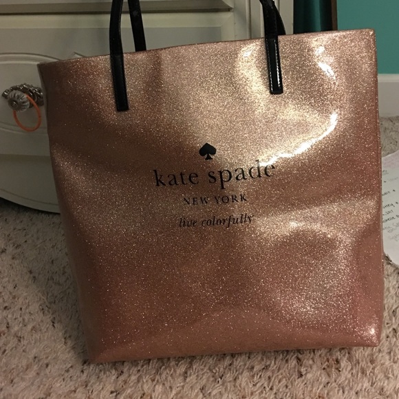 Baby pink Kate Spade tote