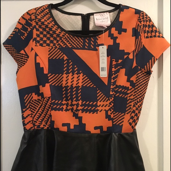 Romeo and Juliet Couture Leather Poplin Top