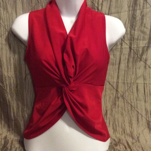 EXPRESS Blouse - Sexy Gathered V-Neck - Small