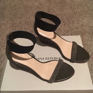 Suede Wedge Sandal