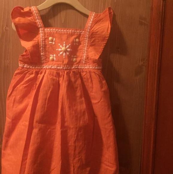 Gymboree Batik Orange Dress - Picture 3 of 4