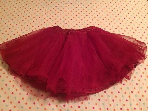 Deep Red Gymboree Tulle Skirt - Picture 1 of 4